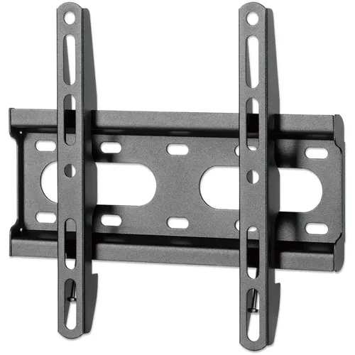 MANHATTAN Ultraflache TV-Wandhalterung starr Für Bildschirme 58,42-109,22cm 23-43Zoll und bis zu 45kg extraflache Bauform schwarz