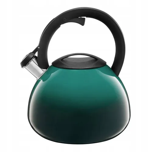 Ombre Teekanne Stahl Türkis 3l Pfeife Induktion Herdplatte Neu