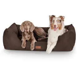 Knuffelwuff Hundebett Dreamline XXL 120 x 85cm Braun in braun von Knuffelwuff