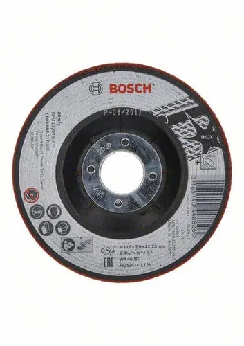 | Bosch Schruppscheibe WA 46 BF, Halbflexibel, 115 mm, 22,23 mm, 3 mm