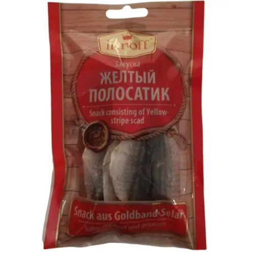 Goldband Selar  luftgetrocknet gesalzen 36g Fisch Mahlzeit Fish Beer Snack