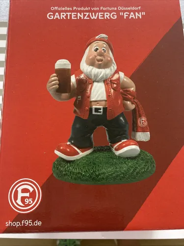Fortuna Düsseldorf  Gartenzwerg Fan Neu
