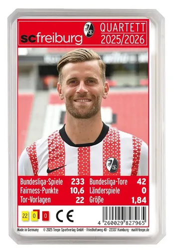 SC Freiburg Quartett 25/26 | Spiel | Deutsch (2025) | 45 Minuten, 2-6 Spieler