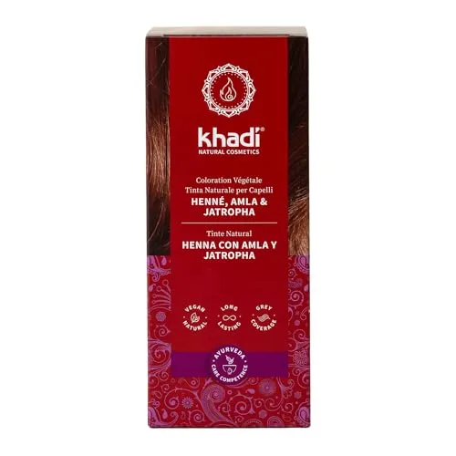 Produktbild khadi HENNA, AMLA & JATROPHA Pflanzenhaarfarbe