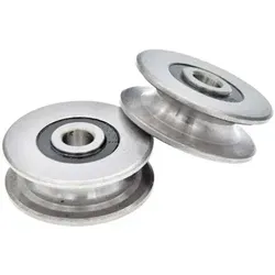 Kugelgelagerte Edelstahlrolle Mit 8 Mm Tiefer U-nut, 250 Kg, Metallrolle Für Hebeführung, Innendurchmesser (40 X 13 Mm)