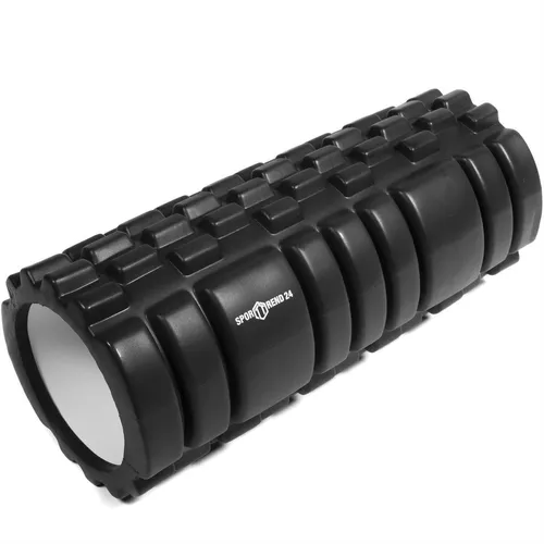 Sporttrend 24® Schwarze Faszienrolle Massagerolle Foam Roller Fitnessrolle