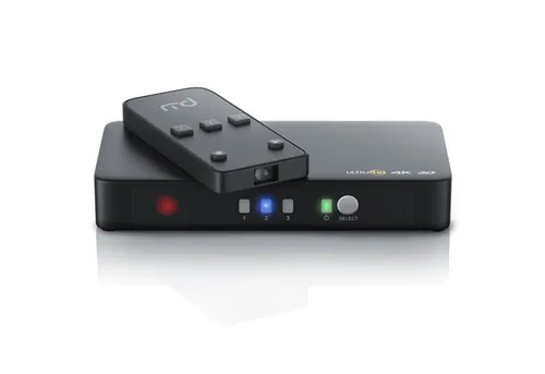 Primewire Audio / Video Matrix-Switch, 3-Port 4k HDMI Switch mit Fernbedienung / 3D + CEC / 2160p 30Hz