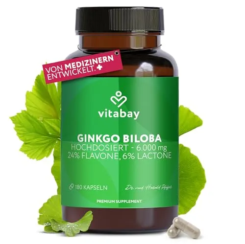 Vitabay Ginkgo Biloba 6000mg Hochdosiert