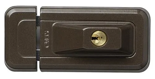 FT-Universal-Zusatzschloss 3010, abschließbar, braun - Schließtechnik, hochwertiges Zusatzschloss für Fenster mit zwei massiven 4-Kant-Riegeln, bietet hohen Schutz gegen Aufhebeln und ist ideal für verschiedene Fensterarten.