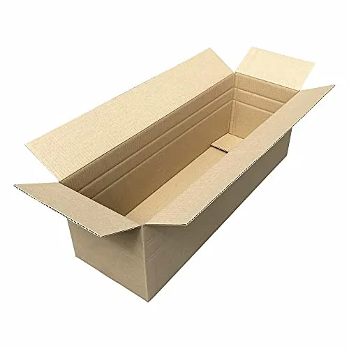 VEPATIM Faltkarton 800x250x(150)-250mm mit variabler Höhe 1-wellig Dickwelle braun