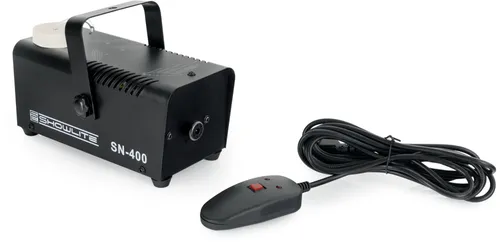 Showlite SN-400 Nebelmaschine - Licht & Bühne, Kompakte Nebelmaschine mit 400 W Leistung, ideal für kleine Bühnen oder Diskotheken, geringer Fluidverbrauch von nur 20ml/min und inklusive 3 Meter Kabelfernbedienung.