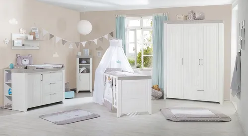 roba® Babyzimmer-Komplettset Babyzimmer roba WILMA bunt Kinderzimmer Komplettzimmer