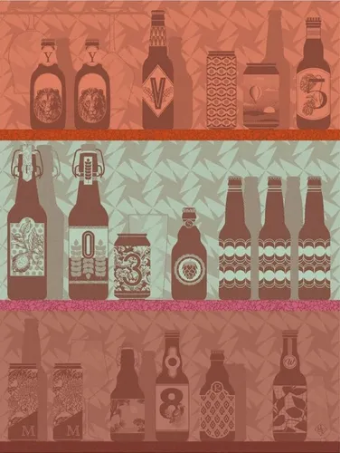 Geschirrtücher Orange von Le Jacquard Français