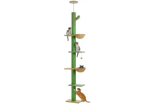 Purpurra Kratzbaum Kratzbaum Kaktus, mit Deckenspanner, Extradick ⌀ 10.5cm, 229-275cm