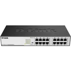 D-Link DGS-1016D Switch 16-Port Gigabit - Netzwerk-Switch mit 16 RJ45 Ports, ideal für schnelle Netzwerkverbindungen bis 1 Gbit/s. Robustes Metallgehäuse und einfache Rack-Montage.