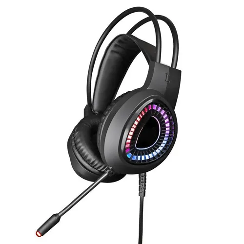 Varr Gaming-Headset mit RGB-Beleuchtung, USB 7.1 Hi-Fi Surround Sound - Schwarz