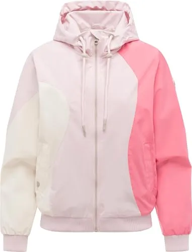 Ragwear Damen Übergangsjacke Oggie Block Marshmallow Gr. M - Leichte, wasserdichte Übergangsjacke im modernen 3-Farben-Blockdesign. Ideal für Citytrips und Outdoor-Aktivitäten. Atmungsaktives Material sorgt für hohen Tragekomfort, während die verstellbare Kapuze zusätzlichen Wetterschutz bietet.