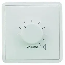 OMNITRONIC ELA LS-Regler 30 W mono weiß - Lautsprecher Zubehör: Hochwertiger Einbau-Lautstärkesteller mit 11 Stufen, ideal für 100-V-Übertragungstechnik und perfekte Anpassung in handelsübliche Schalterdosen.