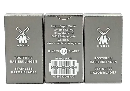 Stk Mühle Rasierklingen für Hobel MÜHLE Shaving ,rostfrei, NEU 30