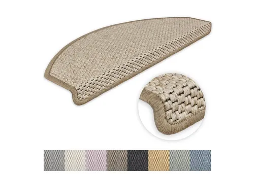 Metzker® Stufenmatte Stufenmatten Göteborg Halbrund, halbrund, Höhe: 8 mm, 1 Stück - Hellbraun