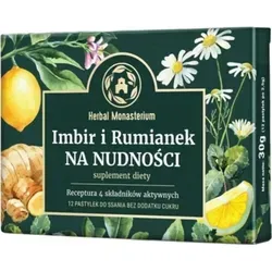 Herbal Monasterium Ingwer und Kamille gegen Übelkeit 12 Lutschtabletten