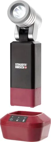 Staudte-Hirsch LED Akku-Handscheinwerfer SH-5.300 - 225lm - Taschenlampen mit 225lm Helligkeit, integriertem Magnet und Notlichtfunktion - ideal für Werkstatt, Baustelle und Notfälle.