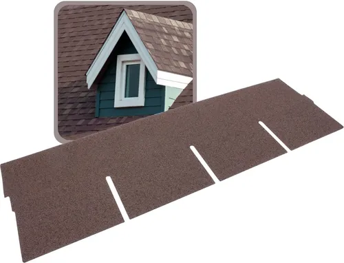 DAPRONA 20x Bitumen Dachschindeln Rechteck Braun - Dachschindel, selbstklebend und einfach zu verlegen – wetterfest & UV-beständig für zuverlässigen Schutz von Gartenhaus, Carport und Garage.