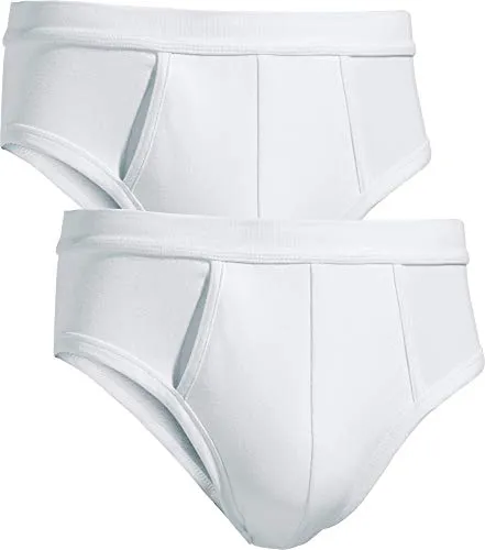 Erwin Müller Herren-Slip 2er-Pack Single-Jersey weiß Größe 6