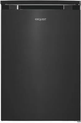 exquisit Gefrierschrank GS81-051C inoxlook-az - Tiefkühler mit 85 l Volumen, 2 Schubladen und wechselbarem Türanschlag, perfekt für kleine Küchen und energiesparend mit Energieeffizienzklasse C.