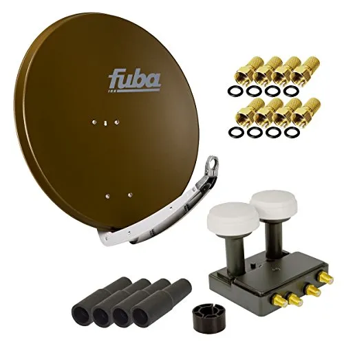 FUBA 4 Teilnehmer Astra Hotbird Digital SAT Anlage DAA 850 B ALU