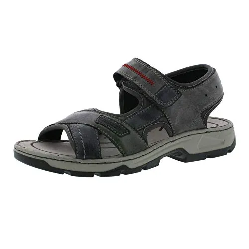 Rieker Herren Sandale Blau 46 EU in blau von Rieker