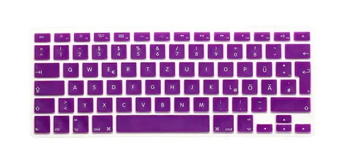 SYSTEM-S Silikon Tastatur Schutz QWERTZ Deutsch MacBook Pro Lila