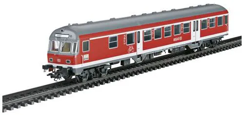 Märklin 43831 H0 Steuerwagen Rotling der DB AG - H0 Modelleisenbahn Steuerwagen der DB AG, modernisiert mit Fahrradabteil, LED-Beleuchtung und funktionsfähigem Lichtwechsel – ideal für authentische Nahverkehrszüge.