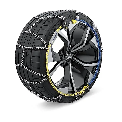 Michelin 008350 Schneeketten mit Kettenspanner mit Montageanleitung mit Aufbewahrungstasche