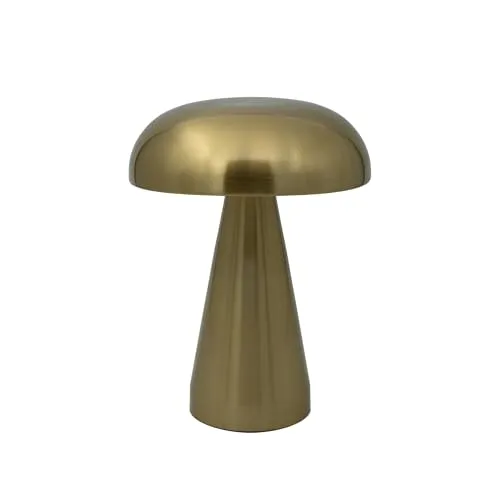 Luxus - Tischlampe Touch - Sofia - Gold - H21 x Ø16 - Terrassenlampe - Schreibtischlampe - LED - Wiederaufladbar - Dimmbar - Kabellos - Tischlampe für innen und außen