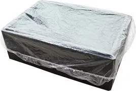 HYGOSTAR LDPE-Abdeckhaube Light 750 x 700 mm - Tragetaschen für hygienische Anwendungen, mit elastischem Gummizug für sicheren Halt und transparentem, wasserdichtem Material, ideal für Lebensmittelindustrie.