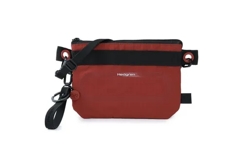 Hedgren Umhängetasche Uni aus Nylon in Rot - Stylische Umhängetasche aus robustem Nylon in dahlia red. Mit praktischen Fächern für Handy und Karten, ideal für den täglichen Gebrauch. Kompakt und leicht mit nur 150 g.