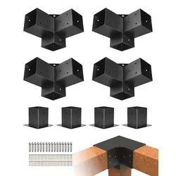 Produktbild VEVOR 8er-Set Pfostenverbinder aus 2 mm Stahlplatten