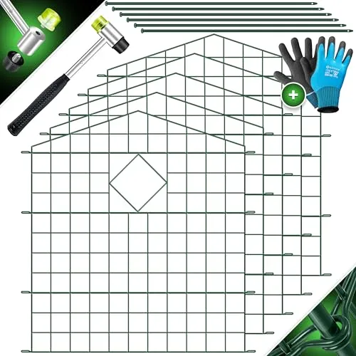 KESSER® Teichzaun Komplettset Metall mit Zubehör von Kesser