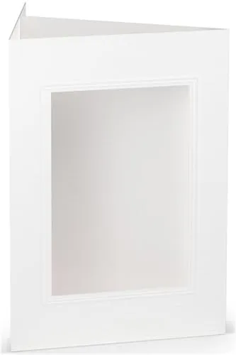 Passepartoutkarte B6 weiß
