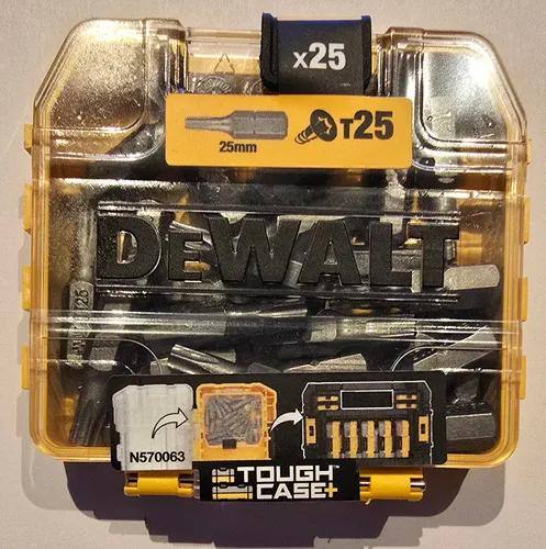 DeWalt Bitbox 25 Bits Torx 25 T25 TX25 DT7962 -QZ Bits Bit in Mini ToughCase