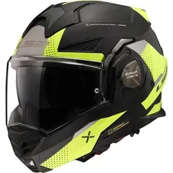 LS2 Klapphelm ADVANT X Oblivion Matt Black H-V Yellow, M in gelb von LS2