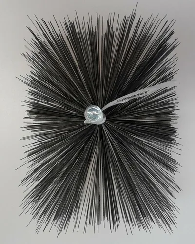 Ofenrohrbürste Kaminbürste Heizkesselbürste Kaminbesen eckig, Größe / Durchmesser:100 x 200 mm