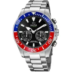 Jaguar J888/4 Herren Chronograph Hybrid Armbanduhr - Armbanduhren mit Edelstahlgehäuse, 20 ATM wasserdicht und Saphirglas für maximale Robustheit. Die Hybrid-Funktion verbindet sich mit Ihrem Smartphone für zusätzliche Features.