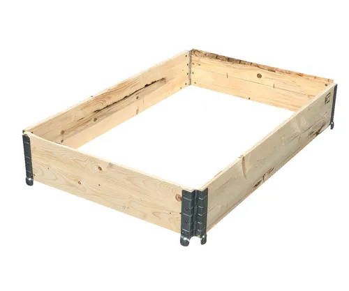 Systafex® Hochbeet 3x Aufsatzrahmen für Europaletten - 3 Holzaufsatzrahmen 1200x800x195mm, ideal für die Gartenarbeit oder Lagerung. Naturbelassenes Holz sorgt für eine umweltfreundliche Lösung. Flexibel erweiterbar und einfach zu handhaben – perfekt für individuelle Projekte!