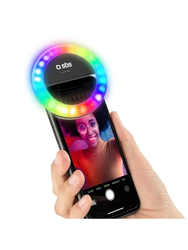SBS TESELFIERINGRGBMINI LED Selfie Ring Light von SBS