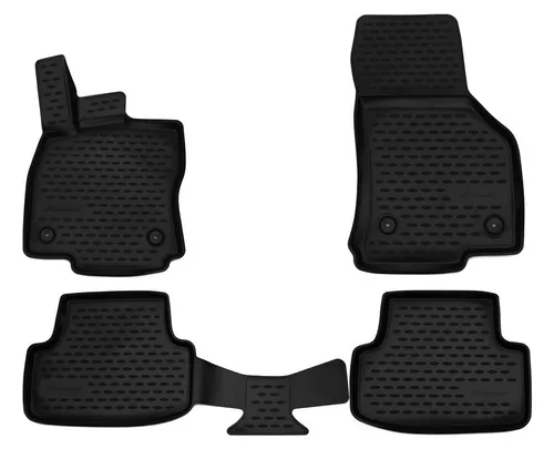 Gummifußmatten für VW Golf 7 8 Audi A3 8V 8Y 3D Passform Hoher Rand Gummimatten