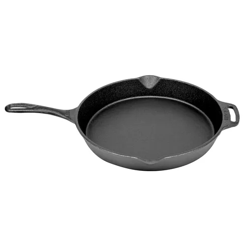 Valhal Outdoor Feuerpfanne mit Stiel Ø 30 cm - Gusseisen Bratpfanne für vielseitiges Kochen, ideal für Grill, Feuer und Induktion – perfektes Outdoor-Erlebnis!