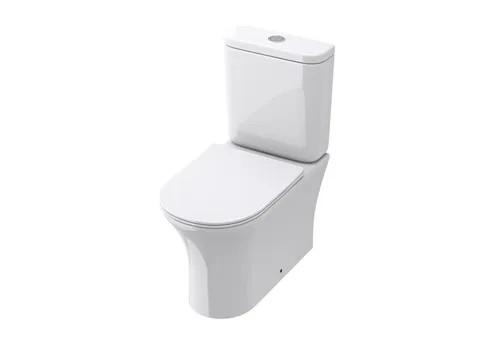 doporro Tiefspül-WC Stand-WC Design Toilette mit Silent-Close - Sanitäranlagen & Zubehör, spülrandloses Design für einfache Reinigung und SoftClose-Funktion für leises Schließen.