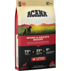 ACANA HERITAGE Sport & Agility Dog 11,4kg – Energie für aktive Hunde - Hundefutter für aktive Hunde, getreidefrei und reich an hochwertigem Fleisch, unterstützt optimale Gesundheit und Energie für Sport und Agilität.